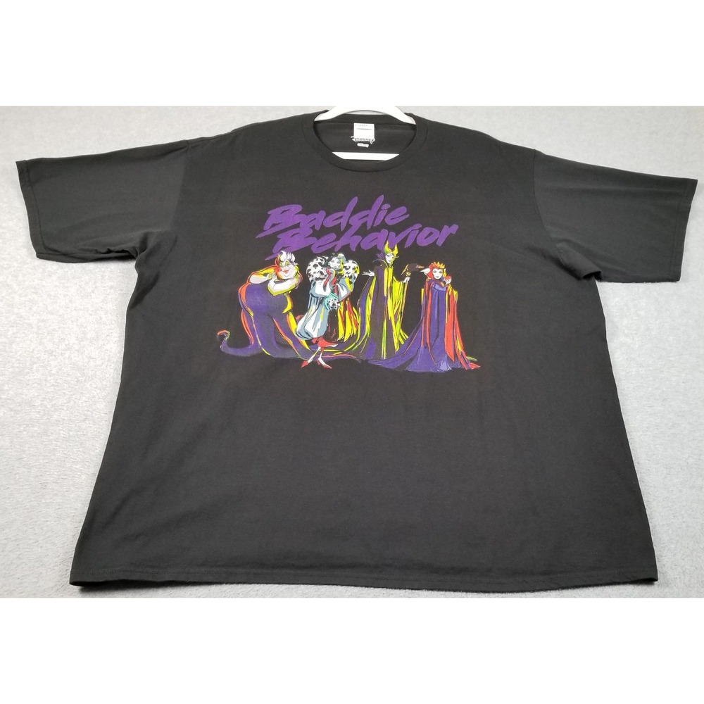 Disney T Shirt Shirt Men's 2XL XXL Villians Black Ursula Cruella Maleficent Tee